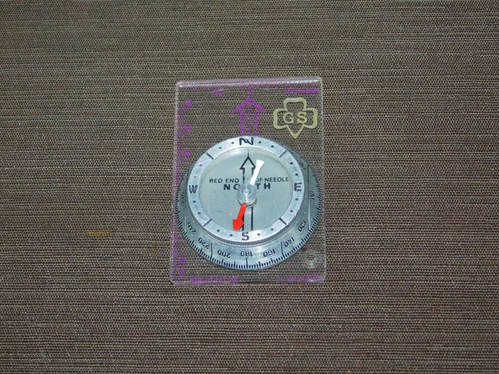 VINTAGE GS GIRL SCOUTS SILVA SYSTEM COMPASS