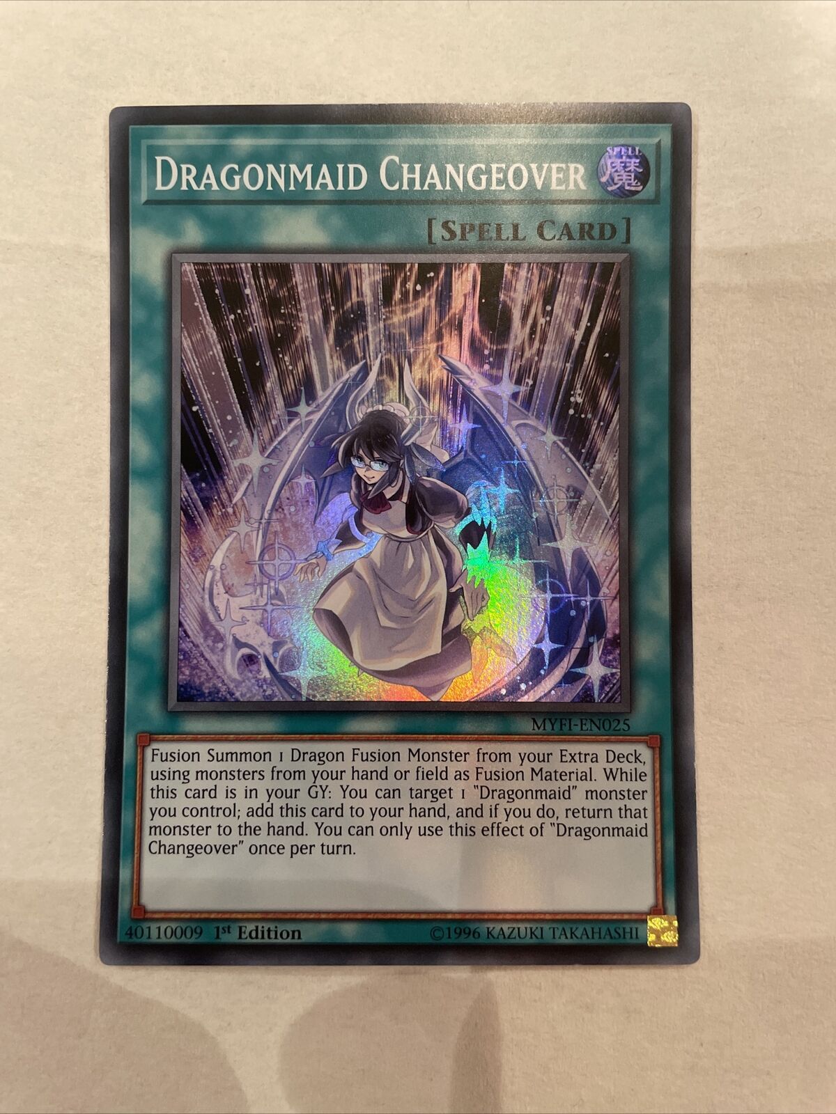 MYFI-EN025 Dragonmaid Changeover - Super Rare - 1st Edition YuGiOh