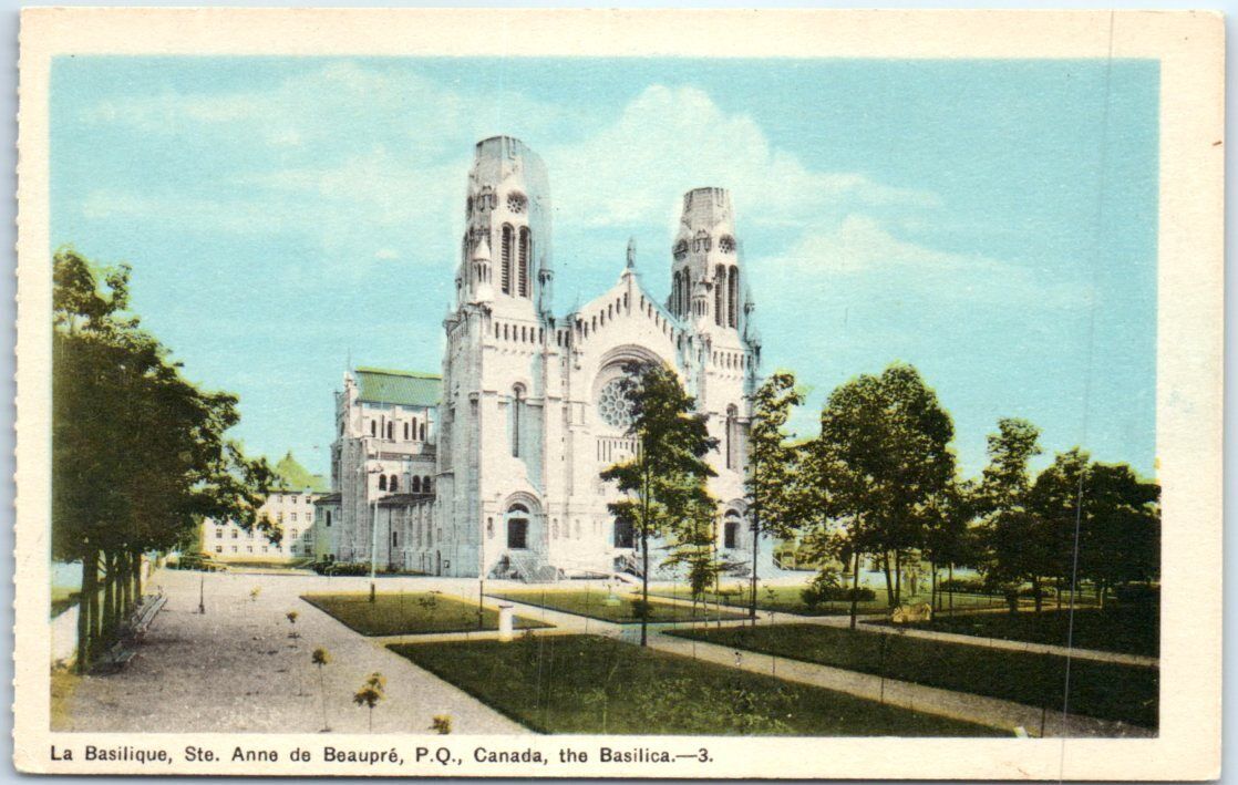 Postcard - The Basilica - Sainte-Anne-de-Beaupré, Canada