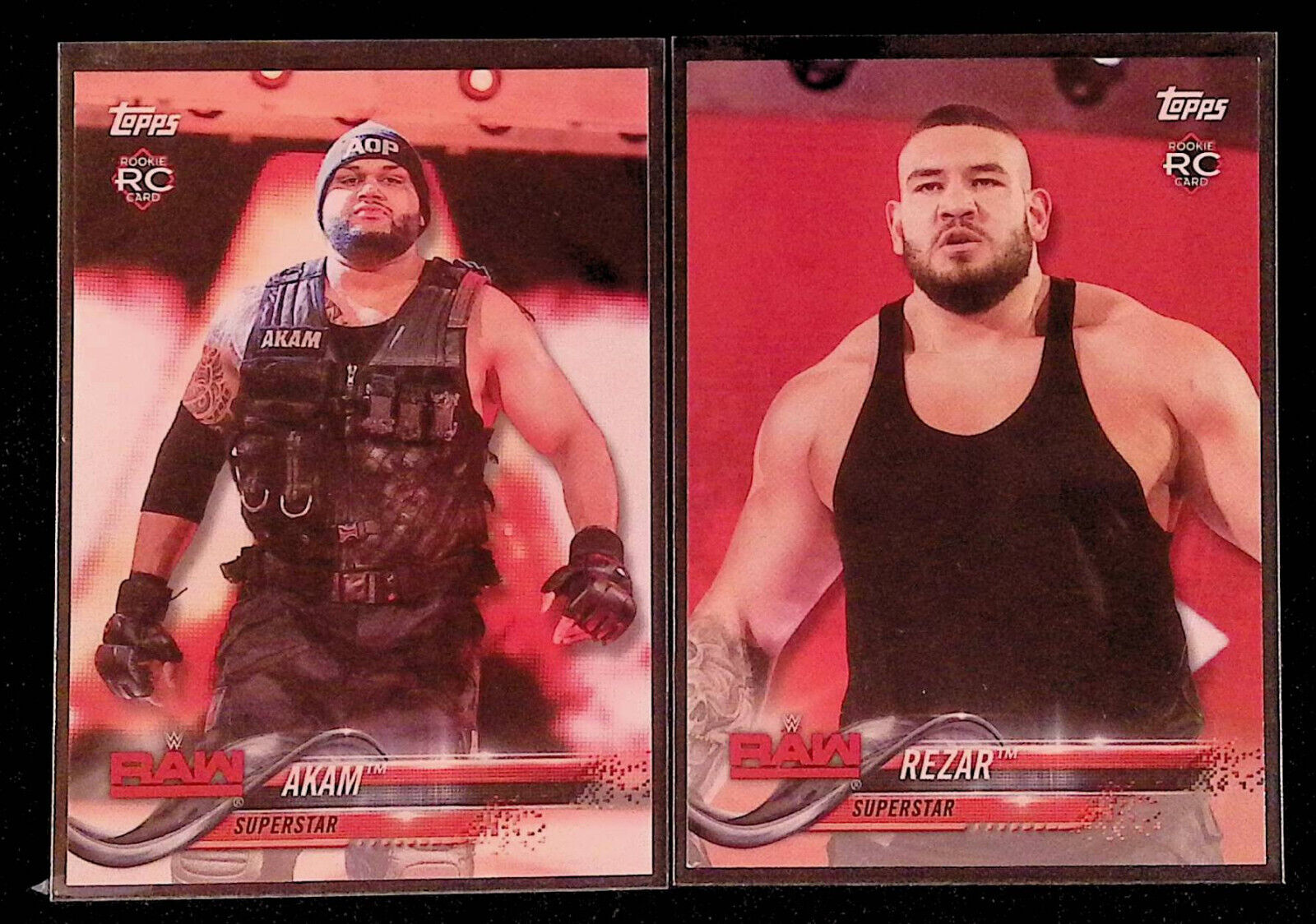 Authors of Pain Akam & Rezar 2018 Topps WWE Rookie Cards RC Pro Wrestling