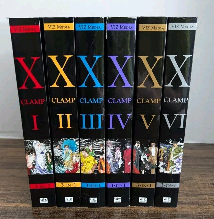 X CLAMP 3 in 1 Omnibus Complete English Manga Set Series Volumes 1-6 Edition