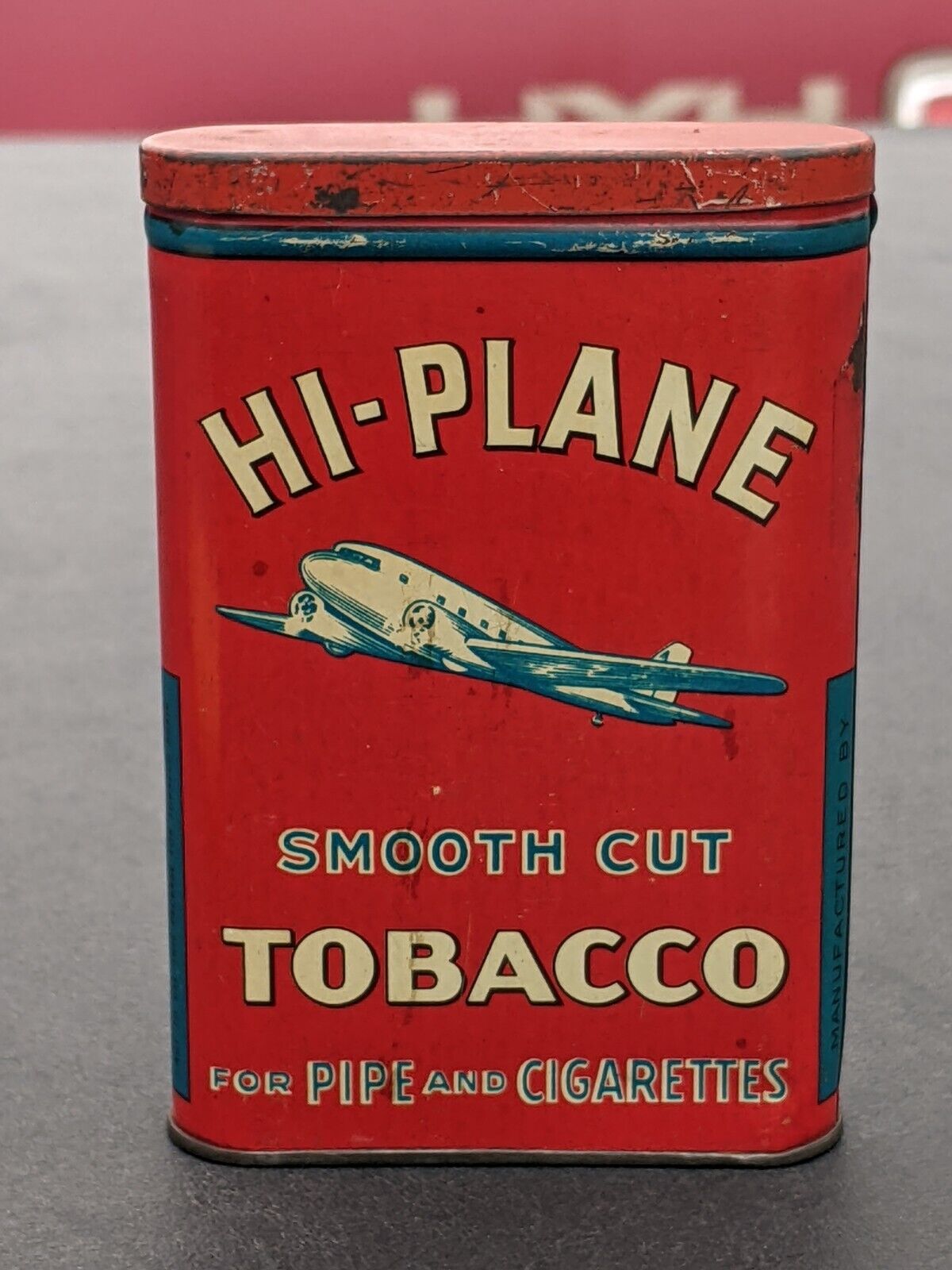 Hi plane pocket tobacco tin