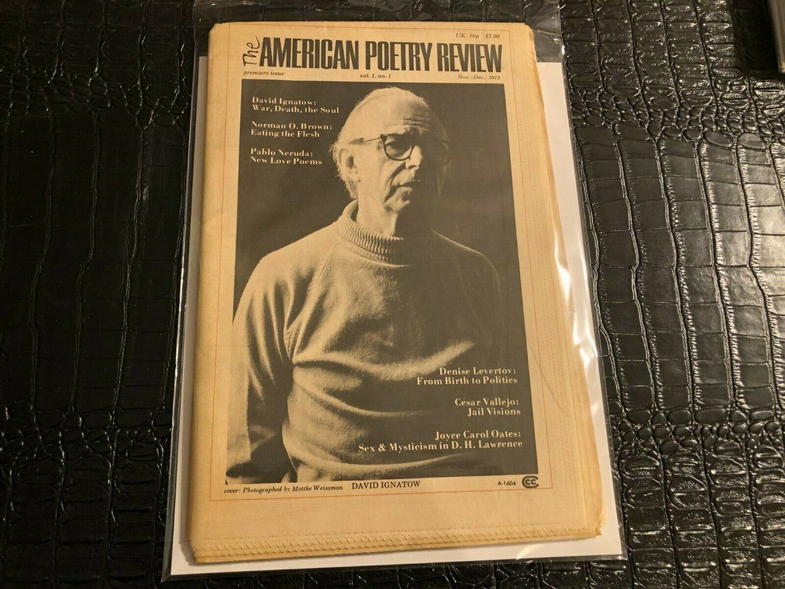 NOV/DEC 1972 AMERICAN POETRY REVIEW magazine (O)  FIRST ISSUE  (UNREAD)