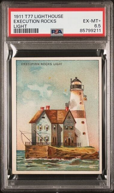 1911 T77 Hassan Lighthouse Series EXECUTION ROCK LIGHT PSA 6.5 EX-MT+