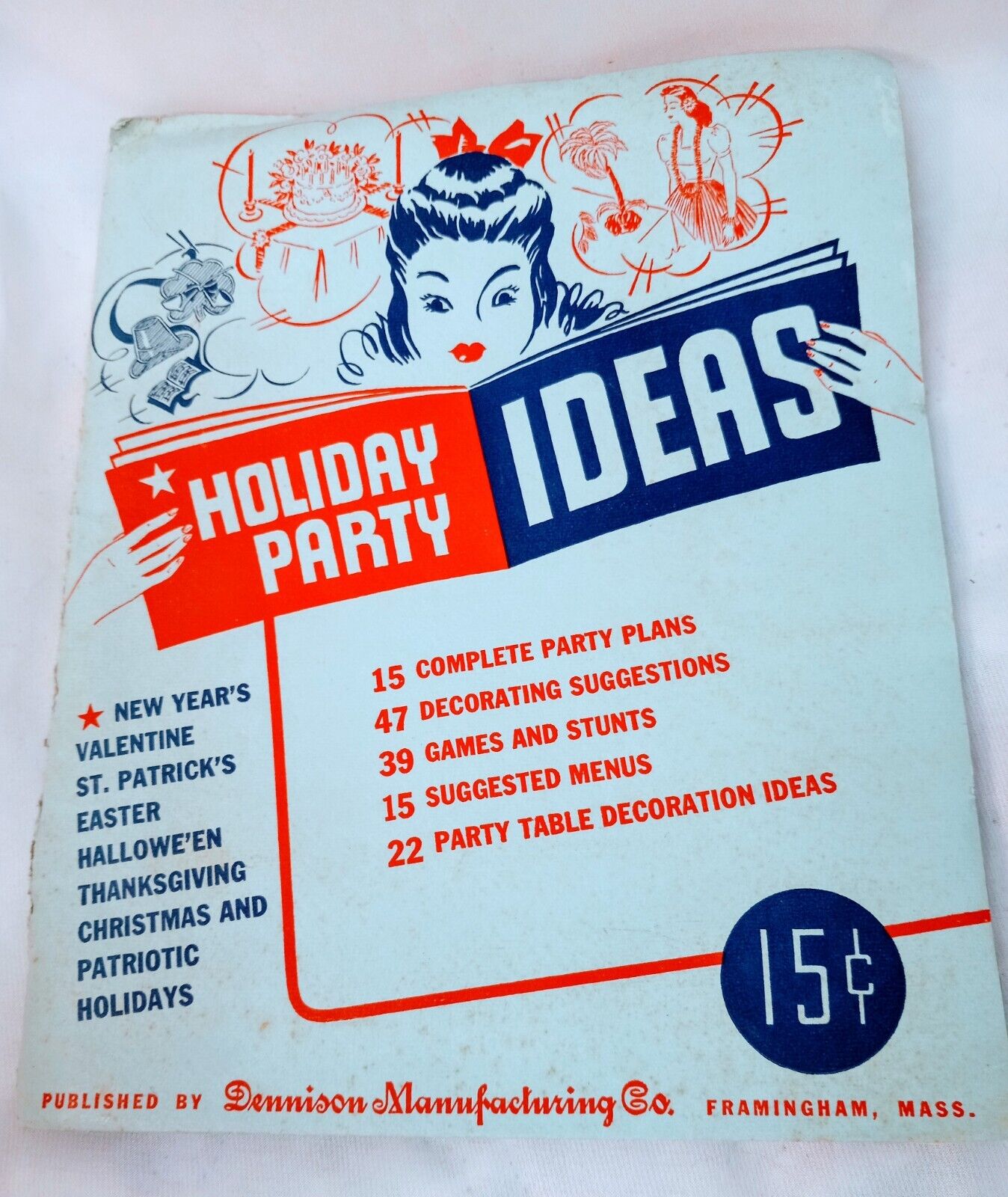 Antique Dennison Booklet On Holiday Party Ideas