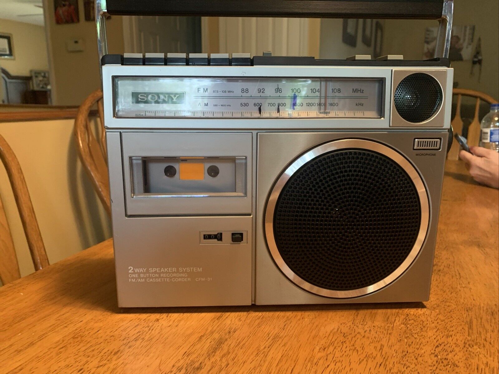 Vintage Sony CFM-31 FM/AM Cassette-Corder Boombox Sounds Great