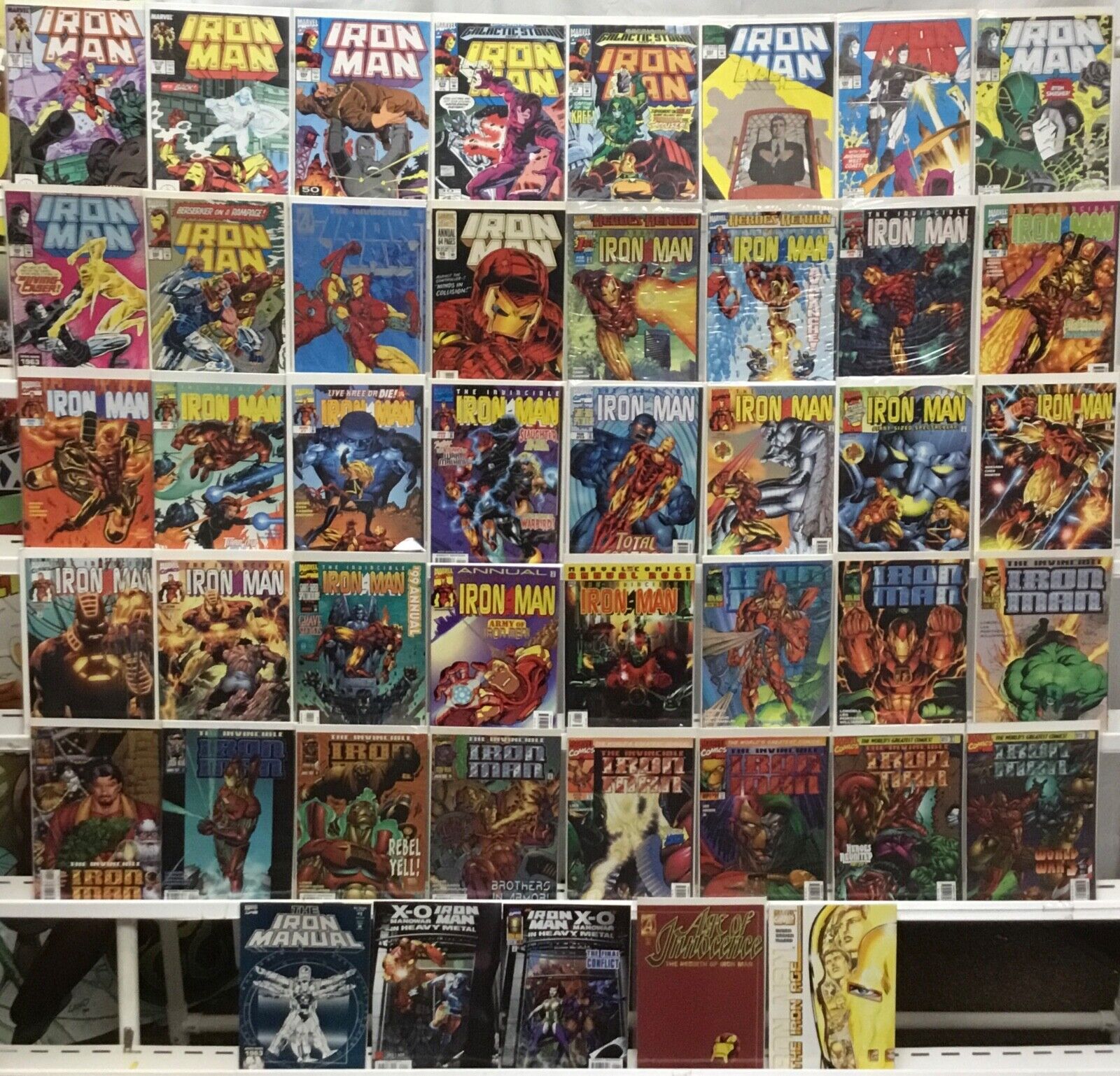 Marvel Comics Iron Man Comic Book Lot of 45 Issues - X-O Manowar