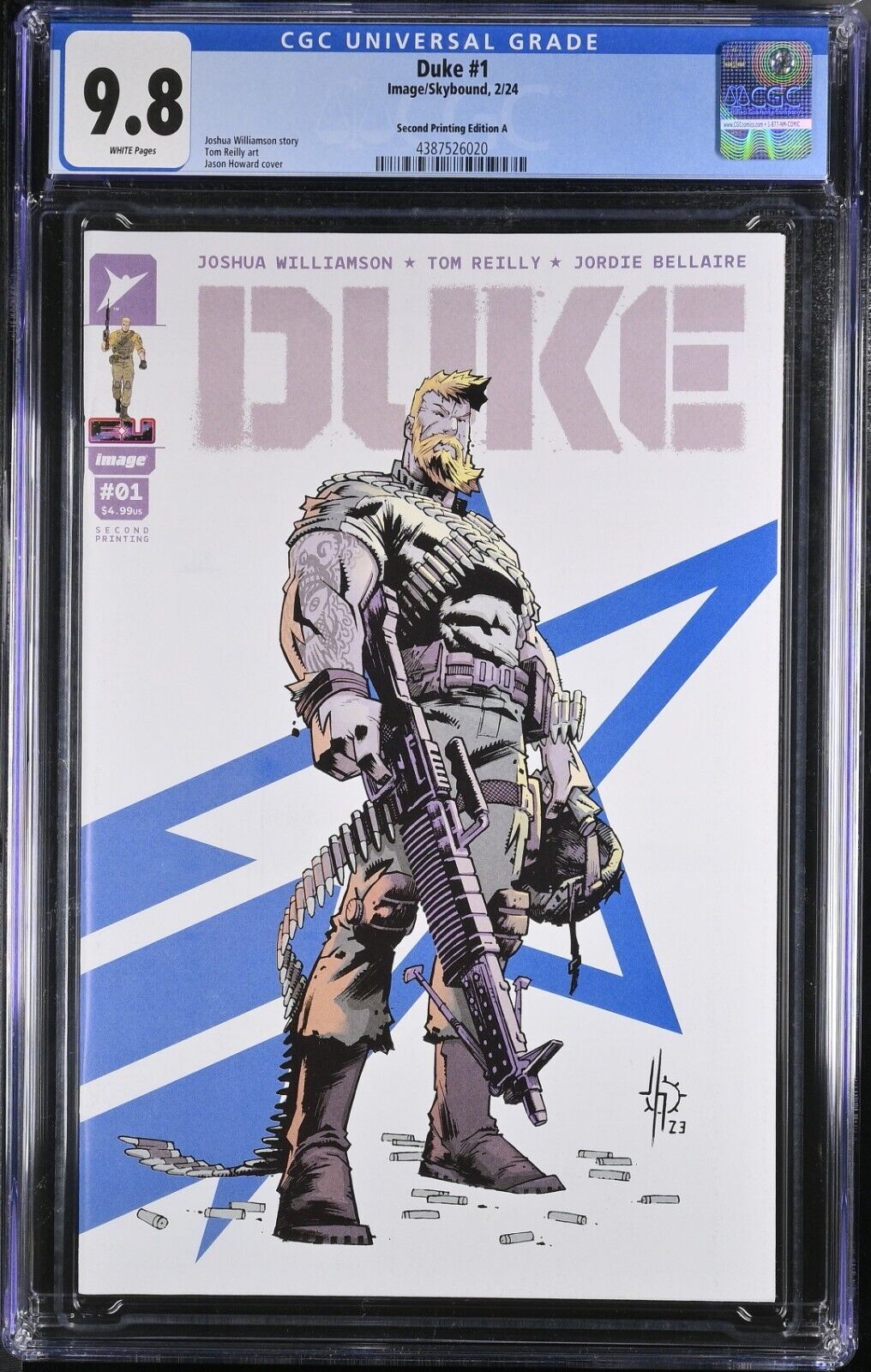 Duke #1 CGC 9.8 2nd Print Rock N Roll Cover A Image 2024 GI Joe Transformers WP