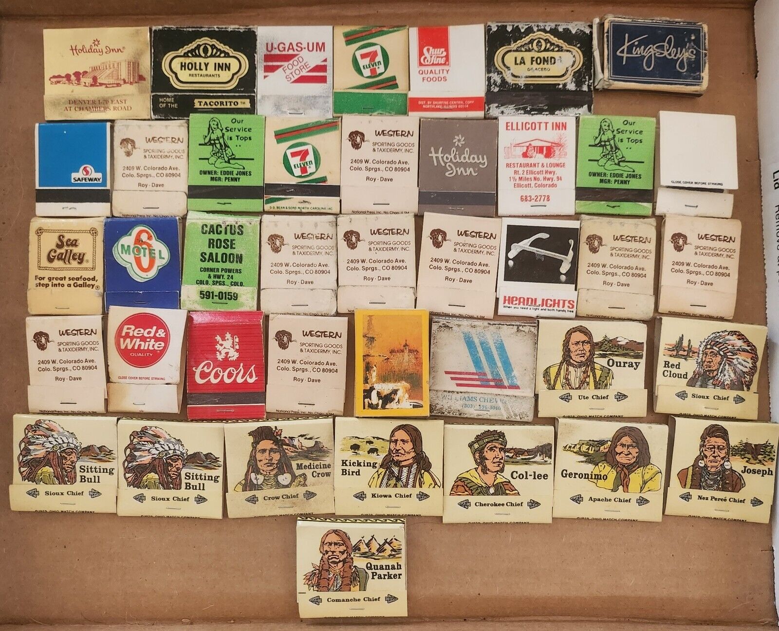 Lot Of Vintage Matchbooks With Matches - 51 Matches