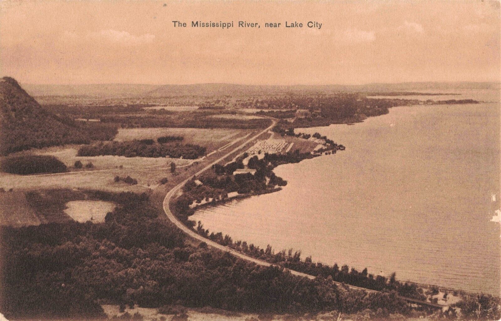 Lake City MN Minnesota Mississippi River c1907 Postcard E165