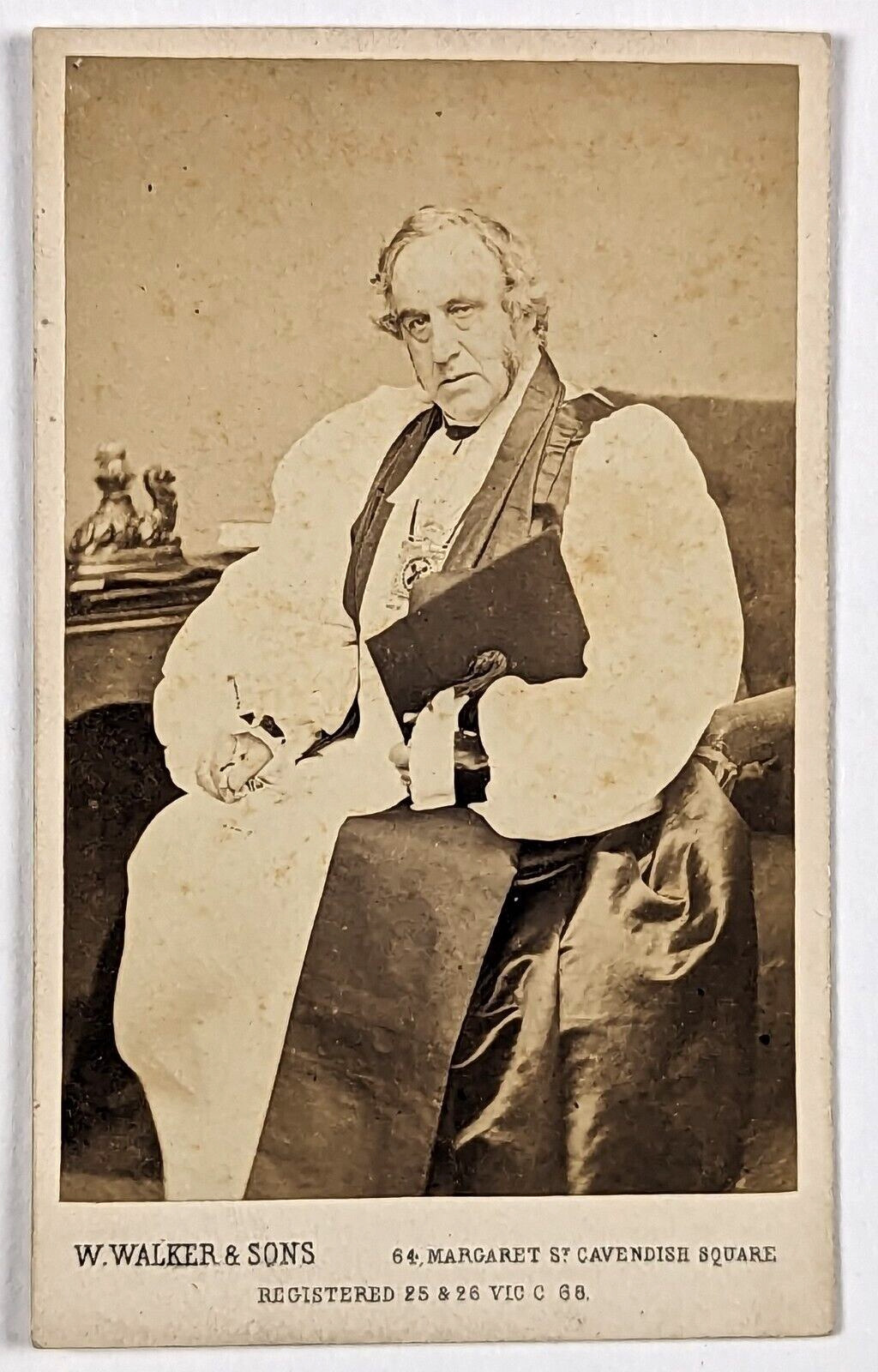 Richard Trench Anglican Archbishop Church of Ireland Antique Photograph CDV