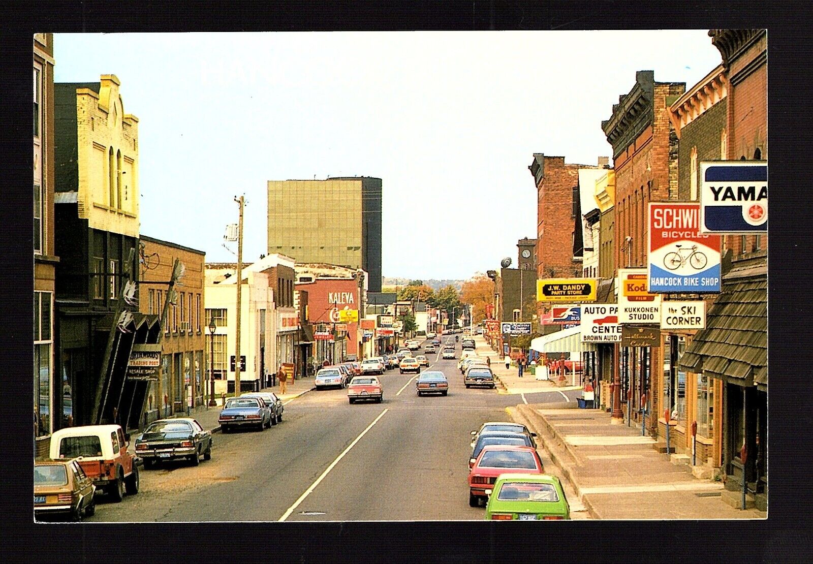 Postcard,  Hancock, Michigan, Main Street, Unused