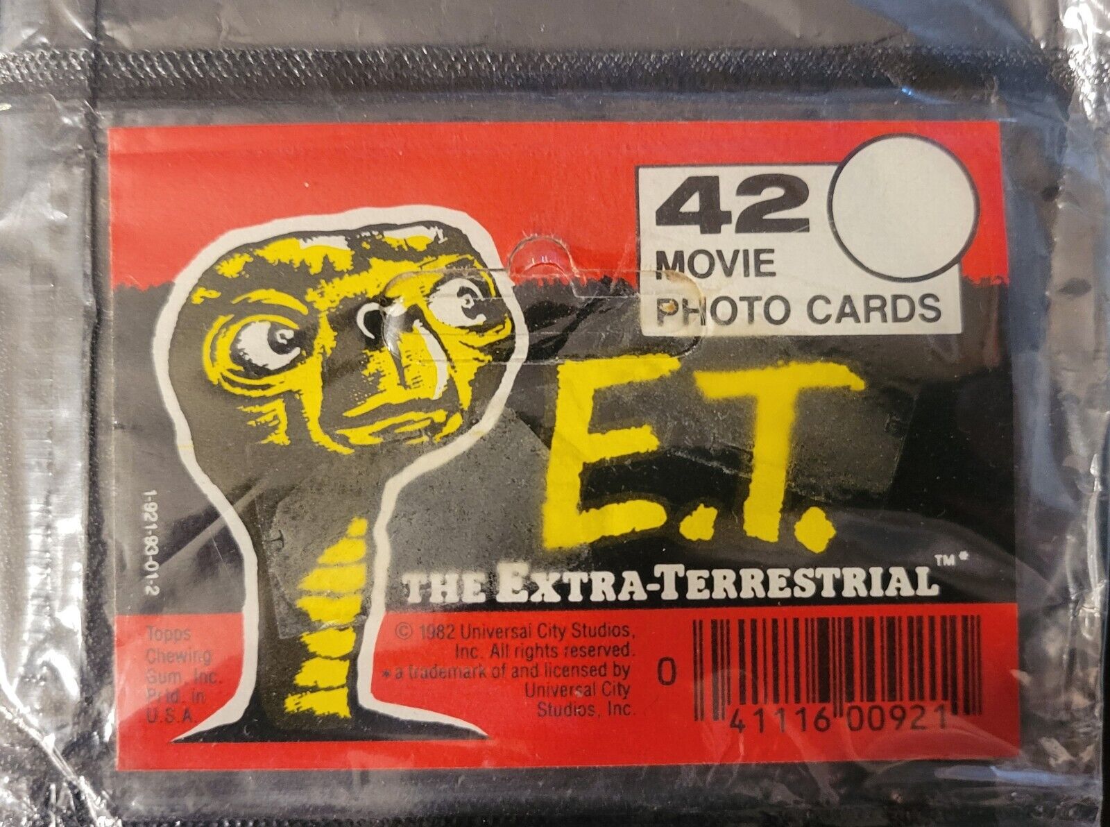 Vintage 1982 Topps E.T. 42 Sealed Movie Photo Cards “The Extra-Terrestrial” NIP