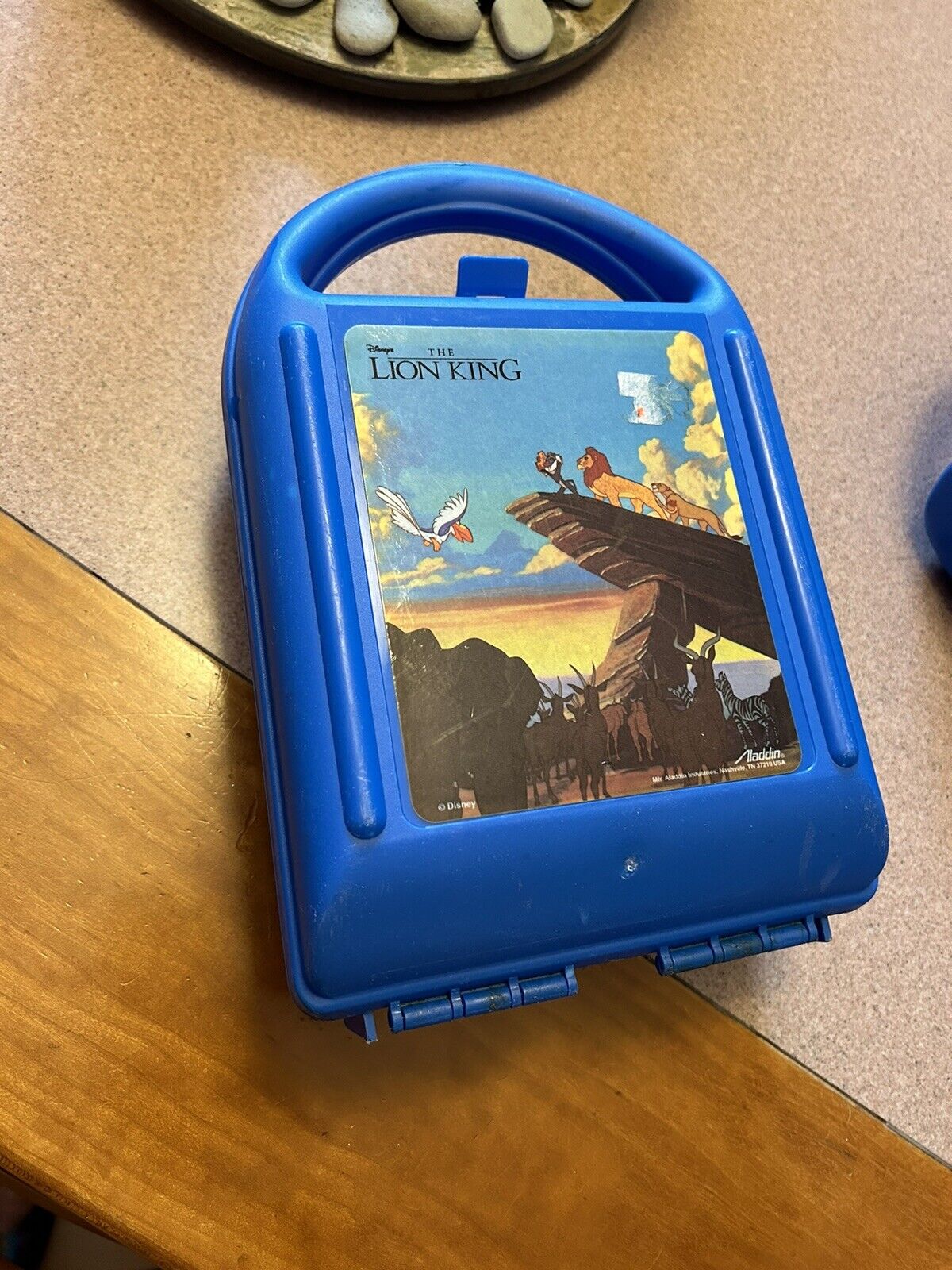 Vintage Aladdin Disney THE LION KING Plastic Lunch Box With Thermos Set