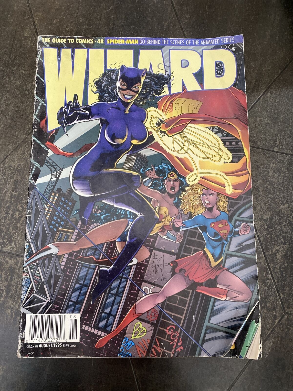 Wizard The Guide To Comics Magazine #48 August 1995 Cat Woman Wonder Woman