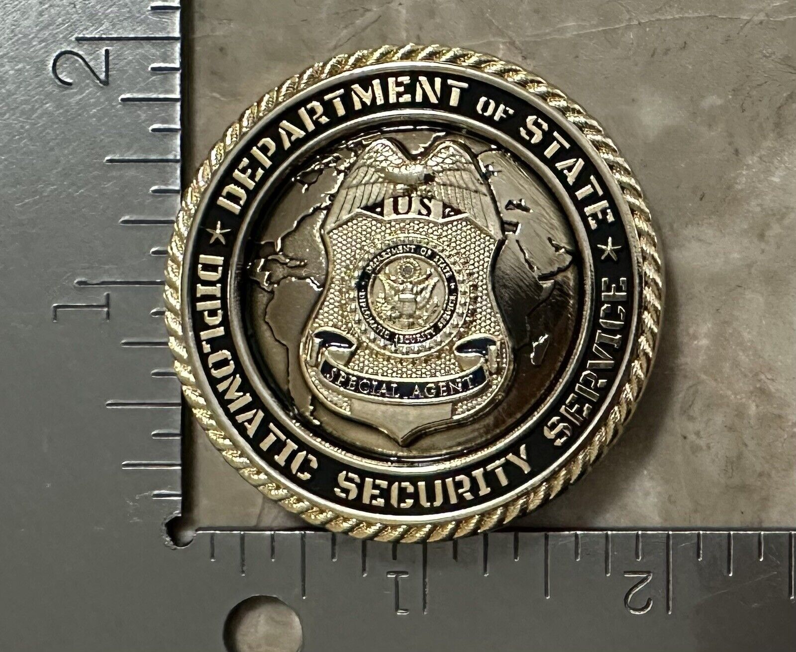 DSS DOS Department of State, Secretary of State Protective Detail Challenge Coin