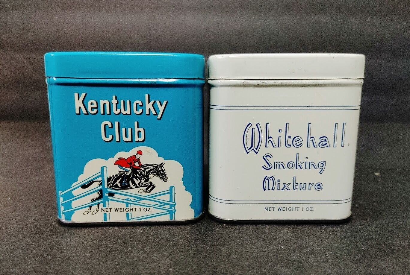 Vintage Kentucky Club Whitehall Smoking Mixture Pipe Tobacco Tins 2\