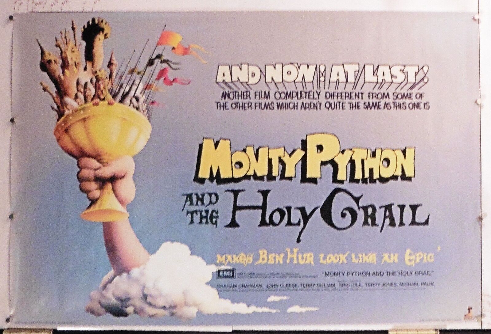 MONTY PYTHON & THE HOLY GRAIL Movie POSTER Rare 24.25\