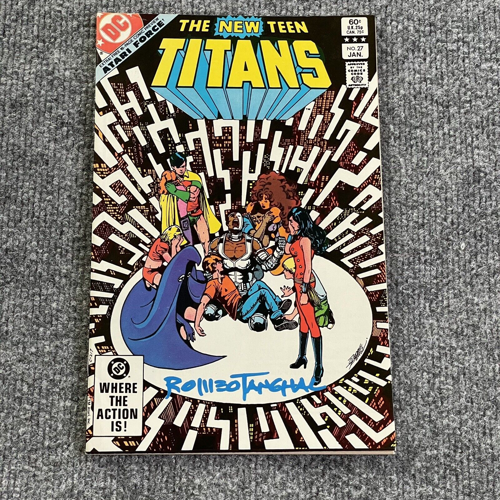 The New Teen Titans 27 Atari Force Preview Signed Romeo Tanghal Autograph