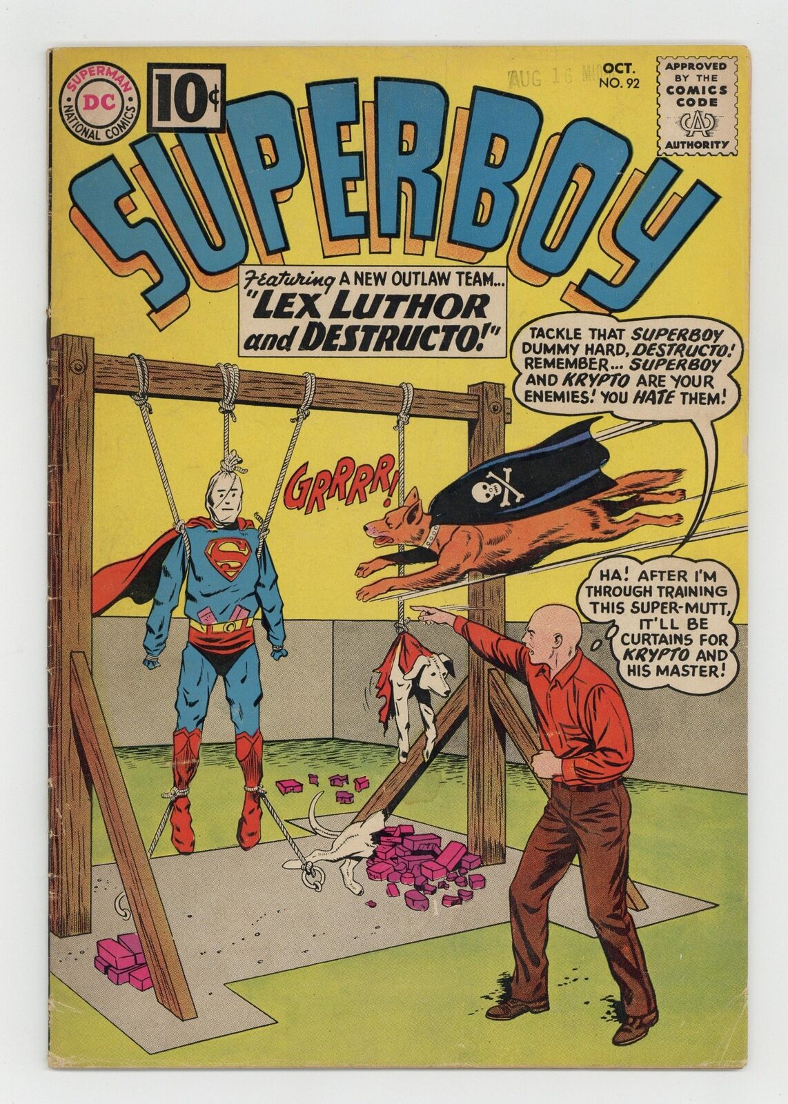 Superboy #92 VG+ 4.5 1961