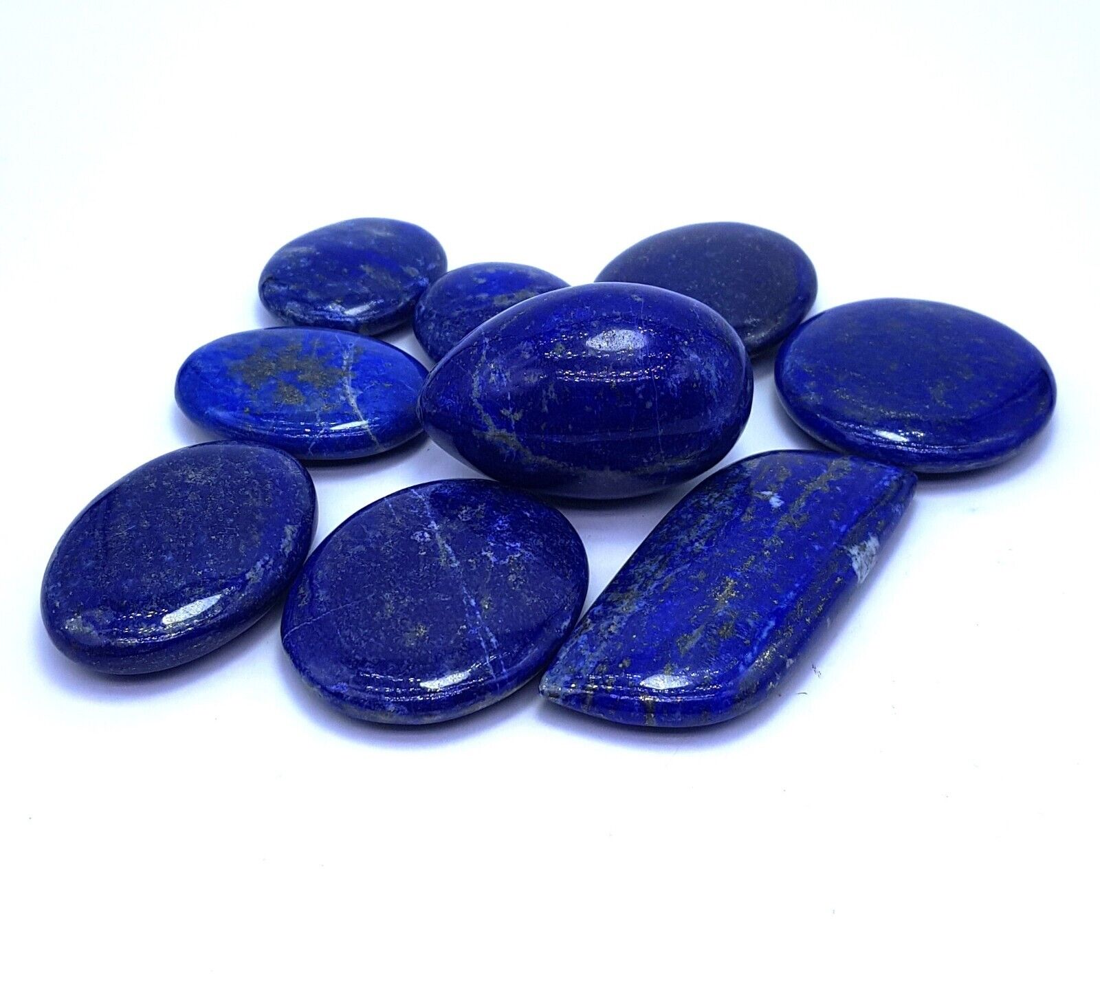 9 Pcs Great Quality Blue Color Lapis Lazuli Mix Shapes, Lapis Palms