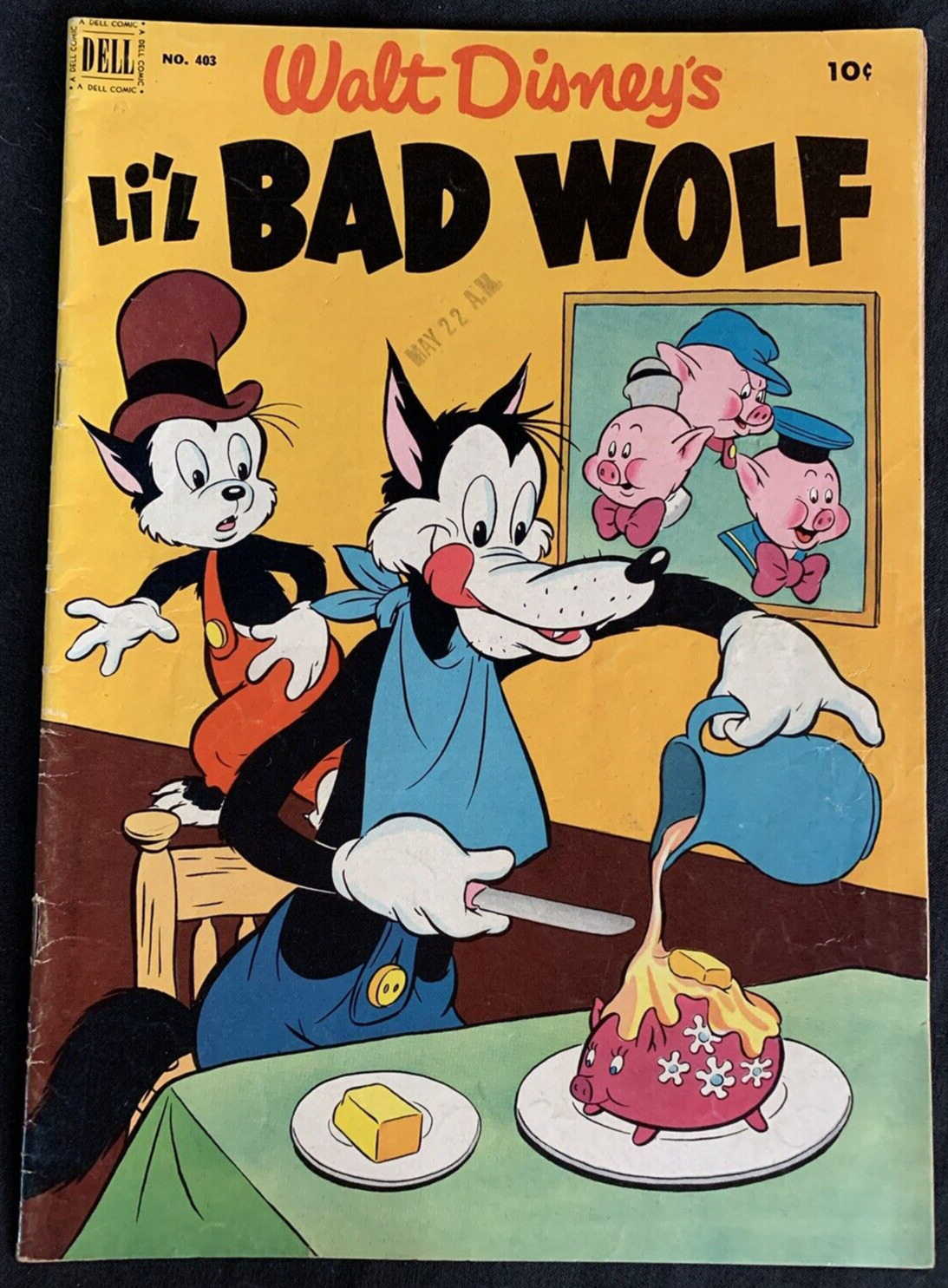Walt Disney\'s Li\'L BAD WOLF Dell Four Color #403 1952 - ORIGINAL OWNER Gorgeous