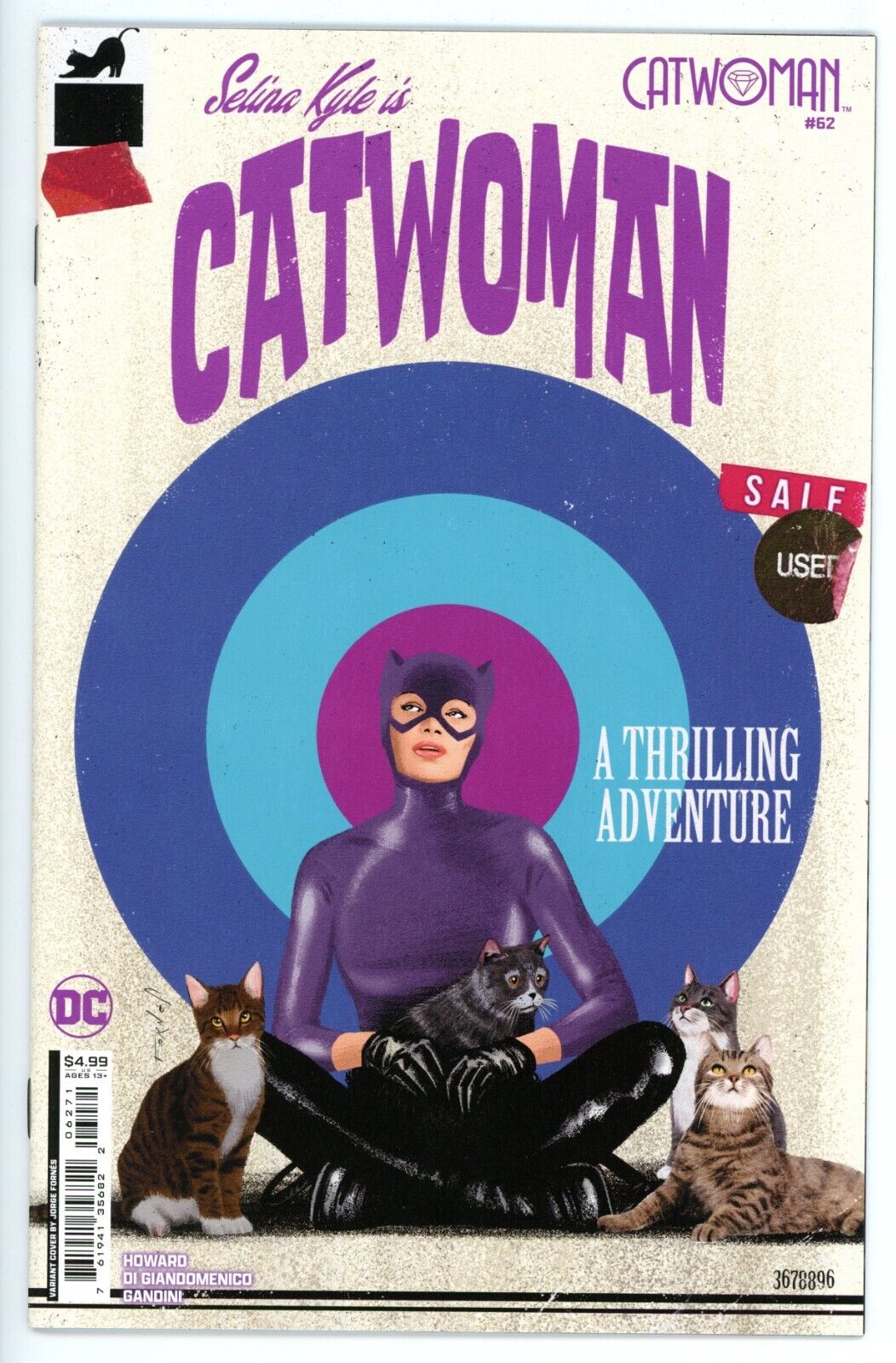 Catwoman #62  . Cover F .  Card Stock Variant  .    NM  NEW  🟥NO STOCK PHOTOS🟥