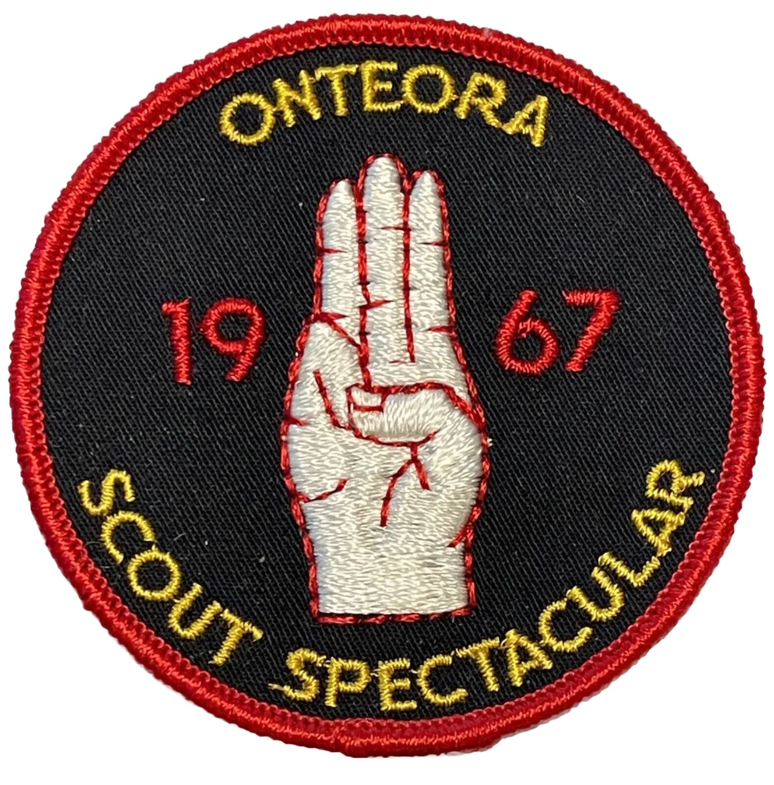 Onteora Patch Scout Spectacular BSA Boy Scouts Of America NY 1967 Embroidered