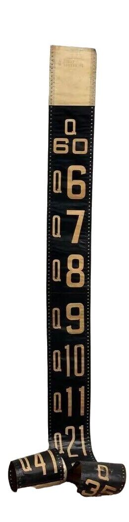 1950s NY NYC BUS ROLL SIGN Numbers Copper Back Roll Hunter Illuminated Car Sign