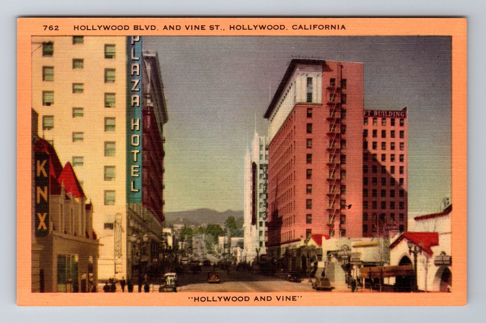 Hollywood CA-California, Hollywood Boulevard, Antique, Vintage Souvenir Postcard