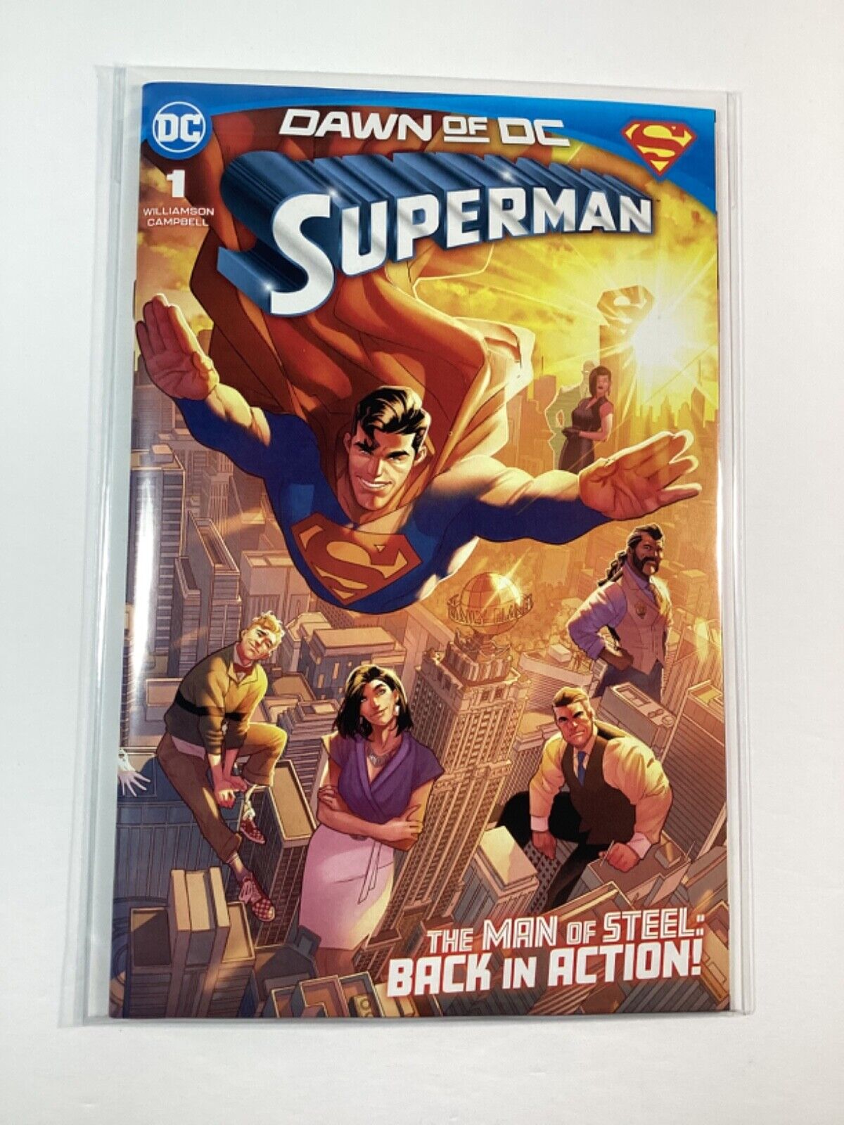 SUPERMAN #1A VF- 7.5🥇FIRST CAMEO APPEARANCES OF GRAFT & DOCTOR PHARM🥇Campbell