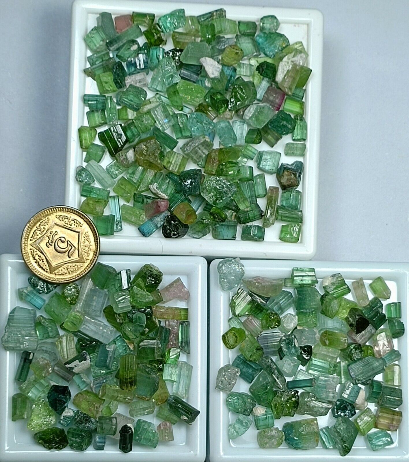 46g Mix Color Natural Tourmaline Raw Crystals, best for jewellery- Afghanistan