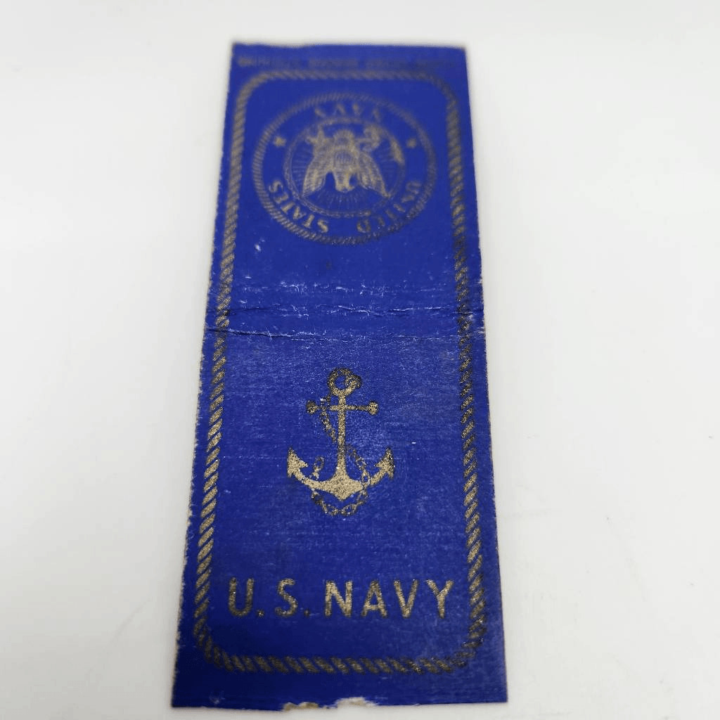 Vintage Bobtail Matchcover U. S. Navy Anchor Insignia