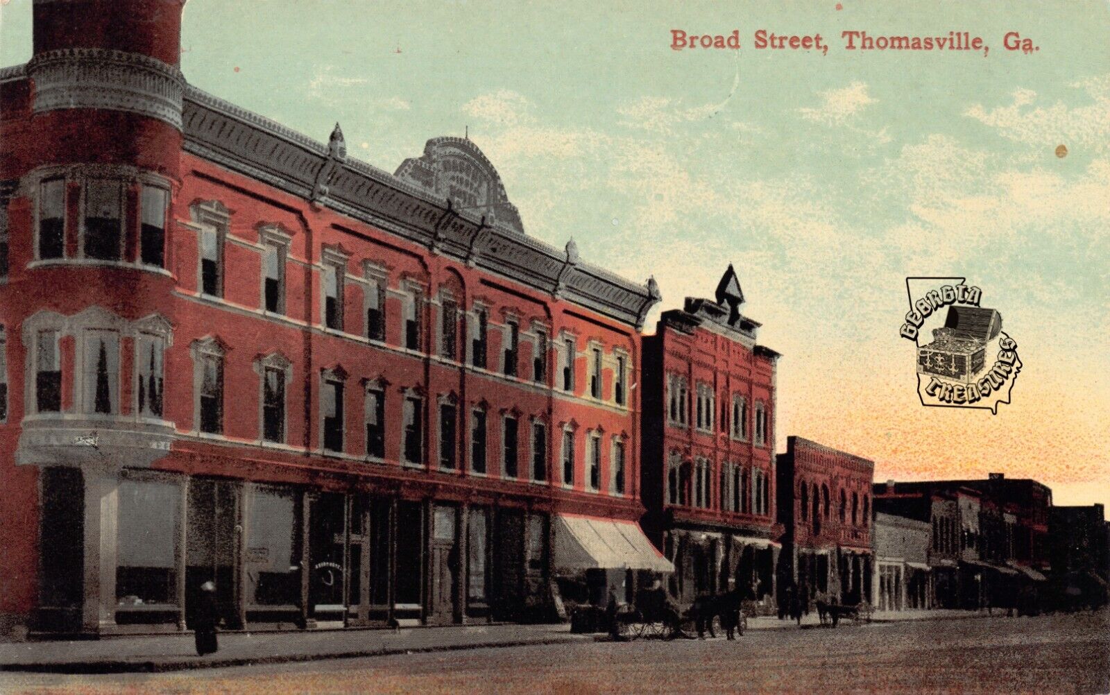 GA~GEORGIA~THOMASVILLE~BROAD STREET~MASURY HOTEL~C.1910