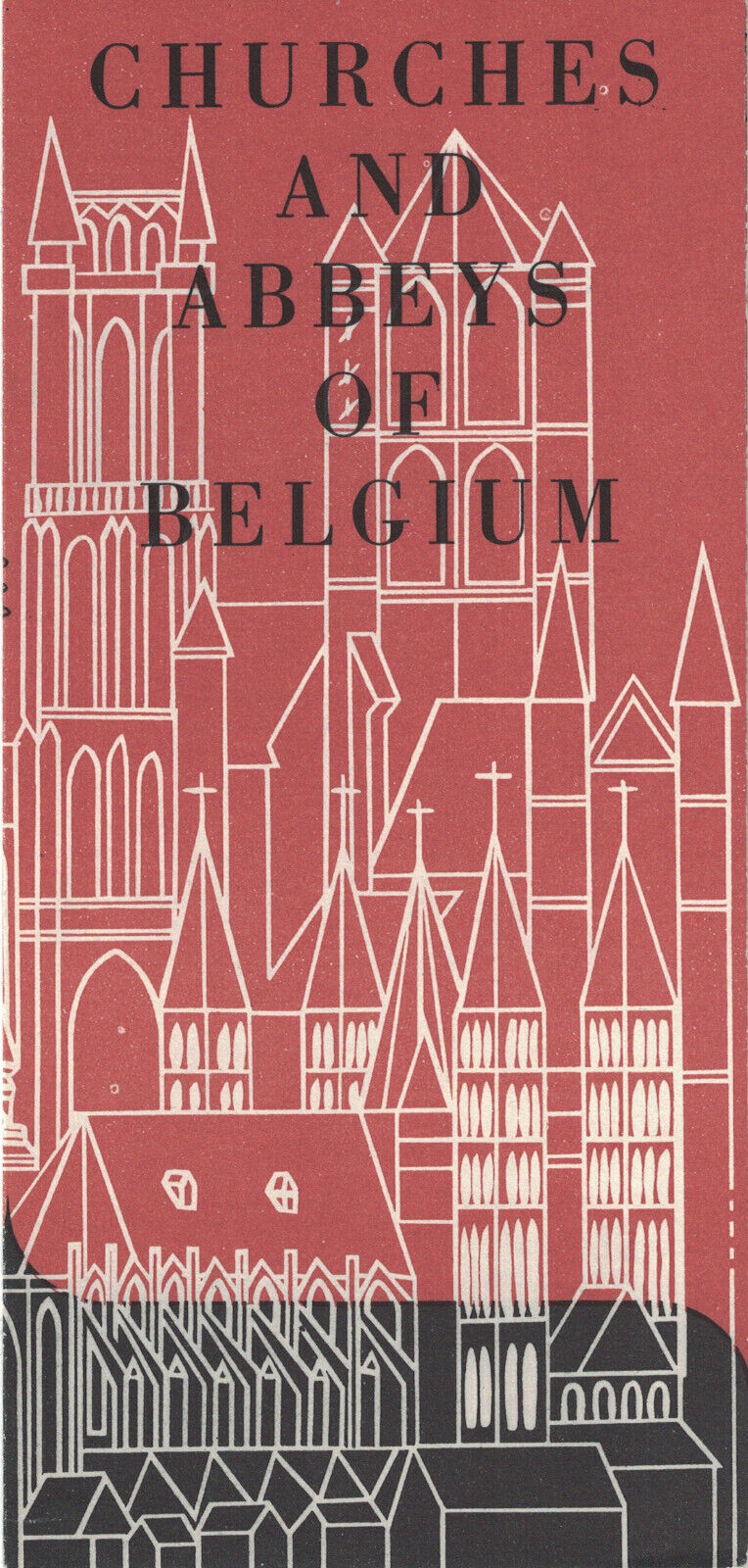 Churches and Abbeys of Belgium Travel Brochure 1958