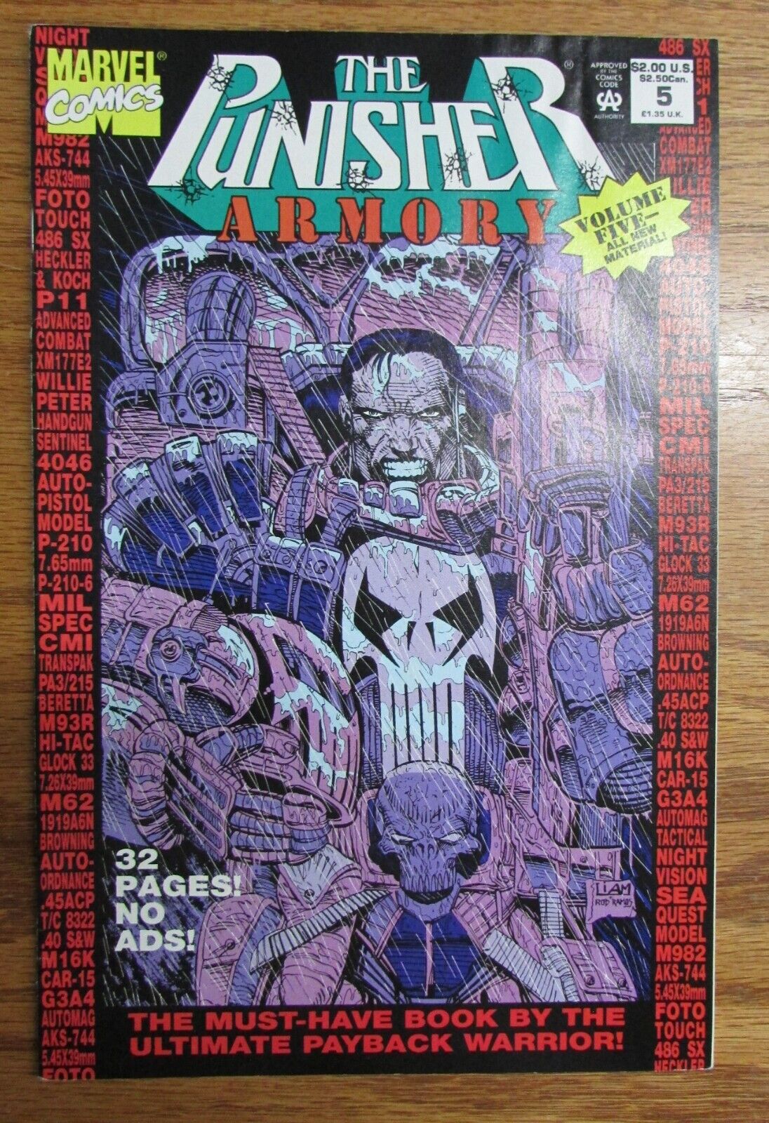 MARVEL COMIC BOOK THE PUNISHER ARMORY #5 FEB 1993 VOLUME 5