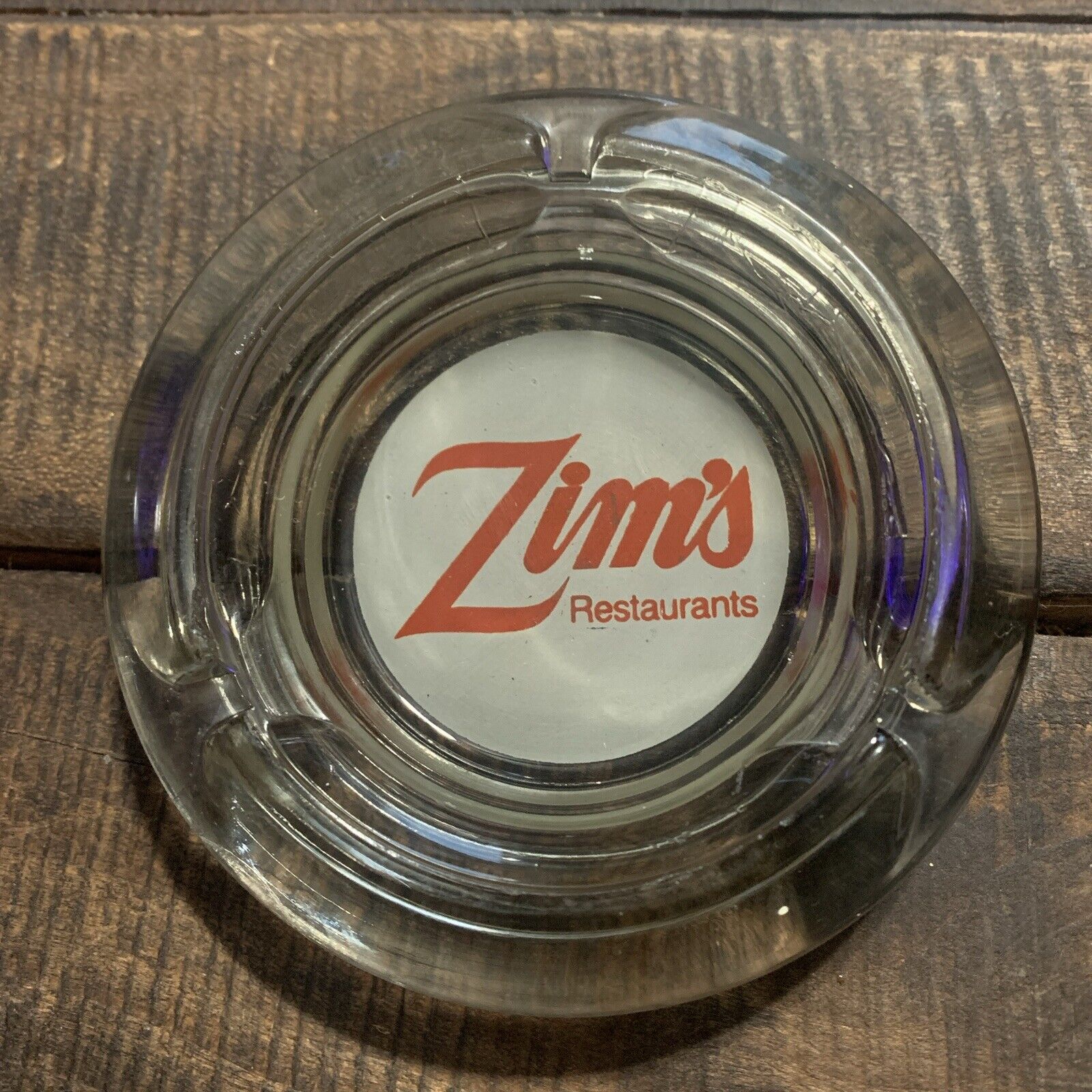 Vintage ZIM\'S COMPANY   Ashtray Glass