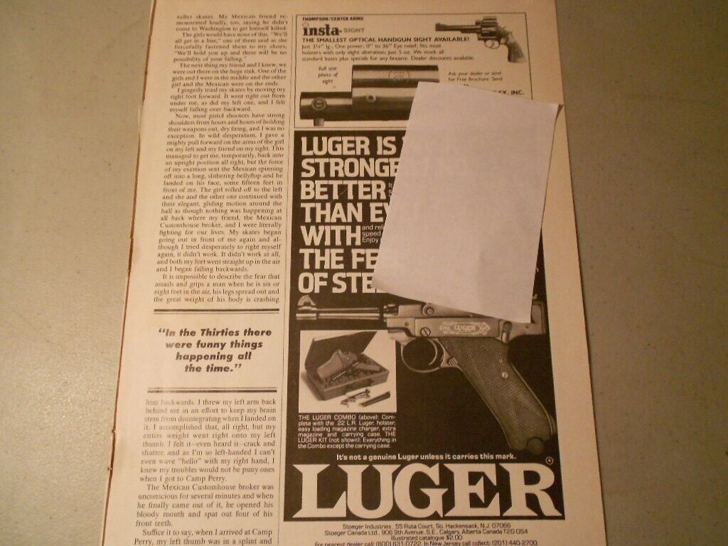 Stoeger Luger 22 Vintage 1980