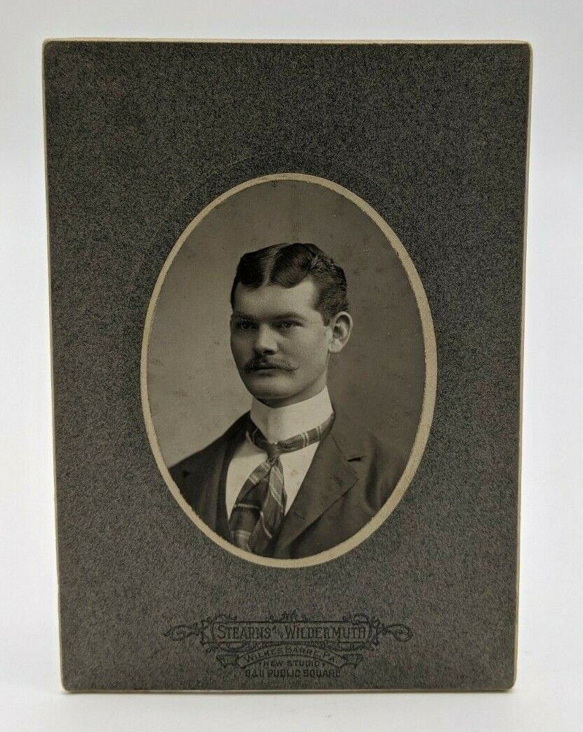 VINTAGE Cabinet Photo CDV of a Nicely Dressed Adult Man Stearns and Wildermuth