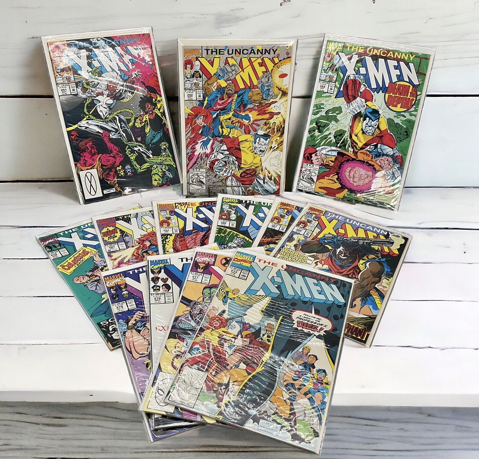 Marvel Comics - UNCANNY X-MEN - Vol Lot of 13 - Bagged Boarded 1991 Vintage