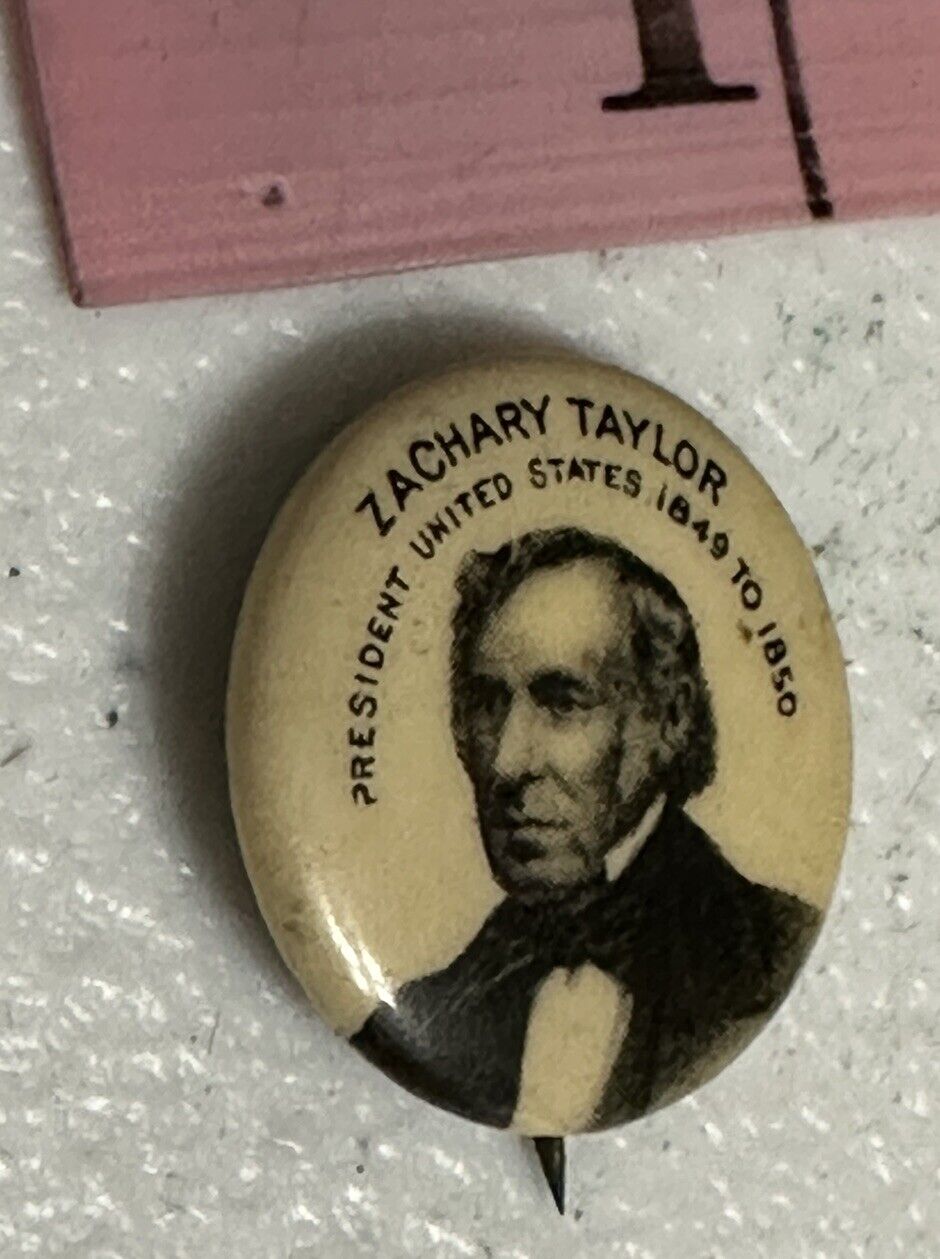 1890\'s Zachary Taylor President Set Whitehead & Hoag Pinback Button Antique Pin