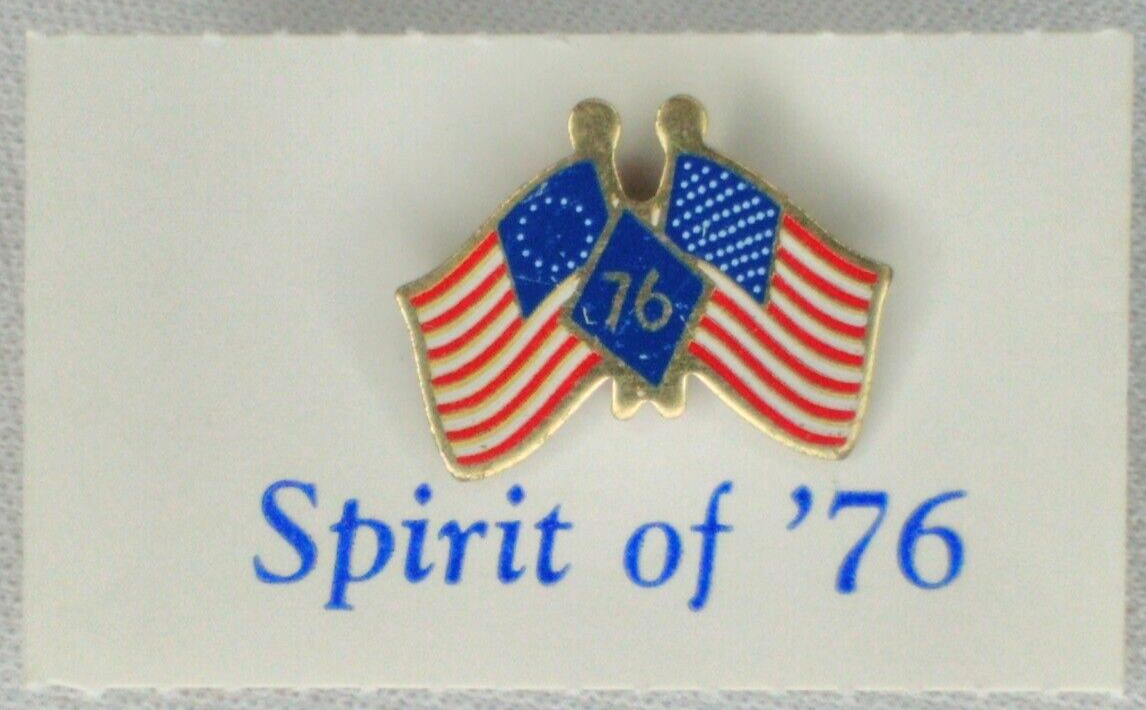 Enamel Pin Spirit of '76 Vintage Patriotic Bicentennial Memorabilia