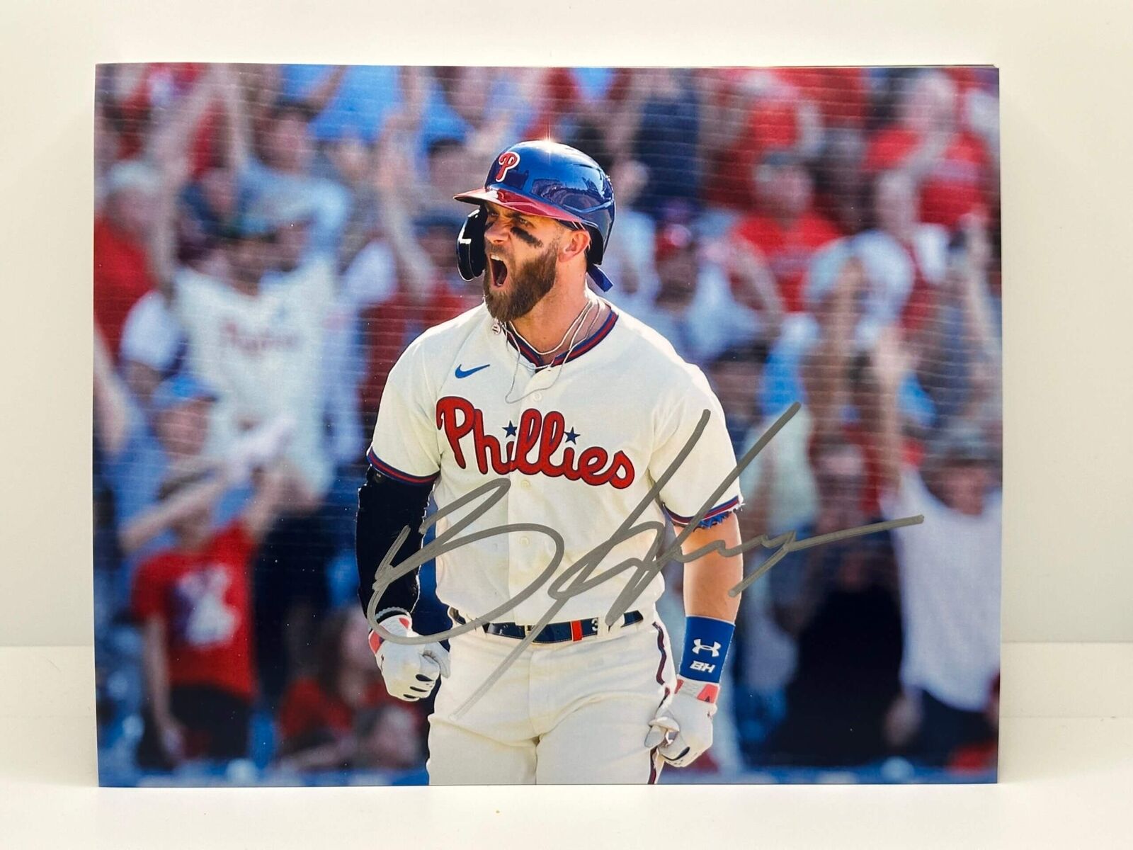 Bryce Harper Homerun Phillies Signed Autographed Photo Authentic 8X10 COA