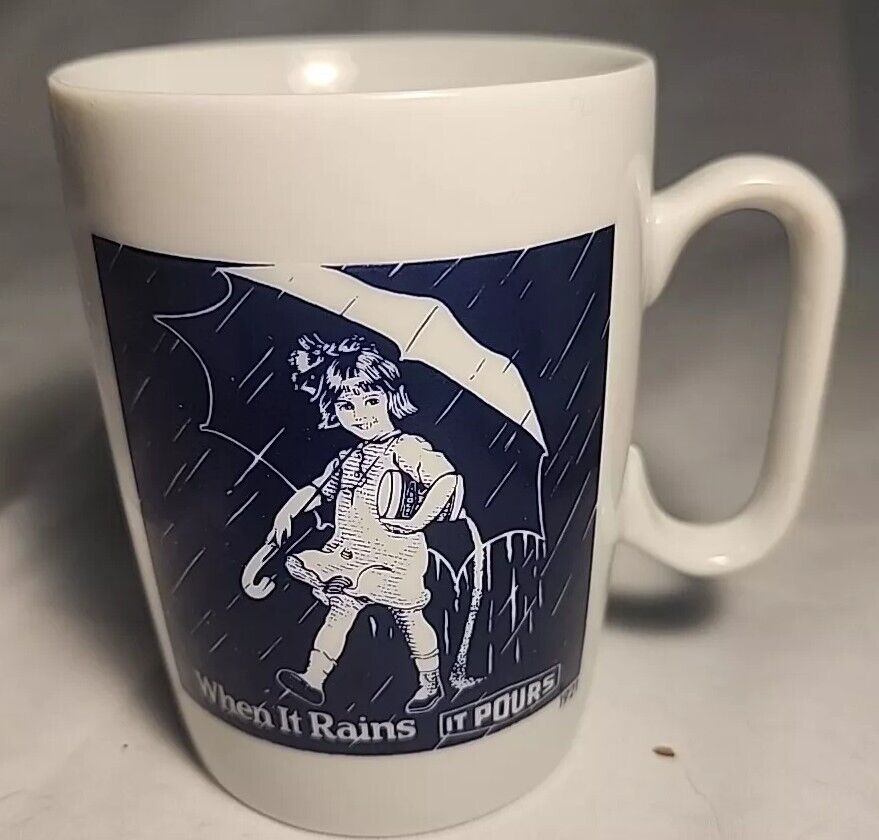 Vintage Morton Salt Girl 1921 Logo Coffee Mug \