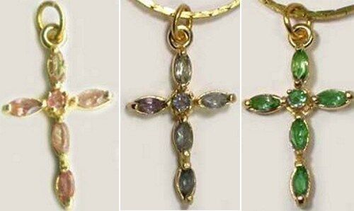Alexandrite Gold Cross ½ct Antique 19thC Russian Color-Change Real Natural 14kt