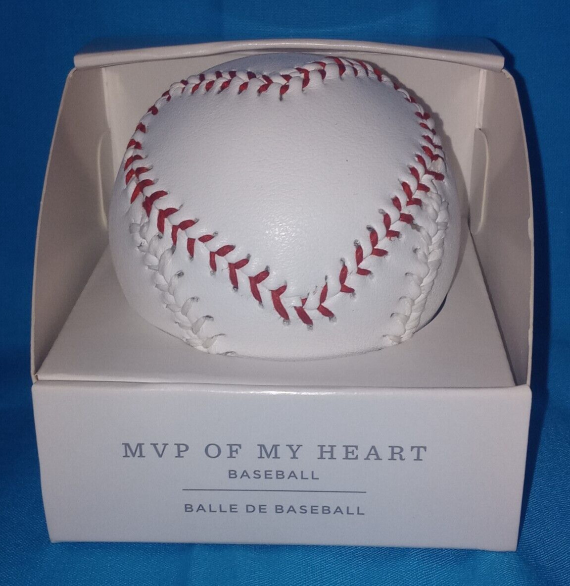 Hallmark MVP OF MY HEART Stitched BASEBALL Valentines Day Gift NEW IN BOX