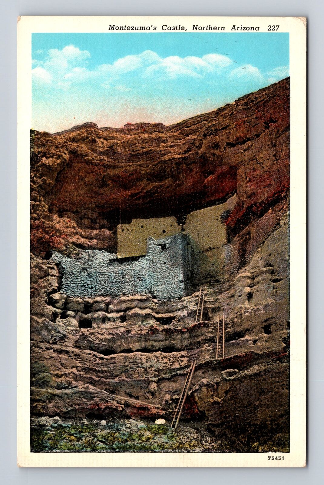 Camp Verde AZ-Arizona, Montezuma\'s Castle, National Monument, Vintage Postcard