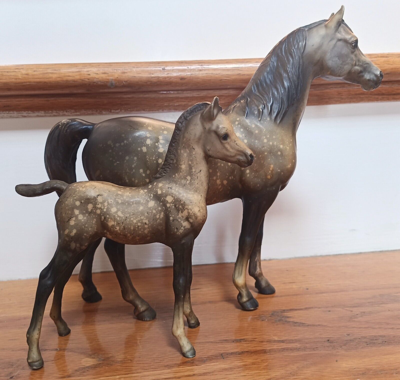 Breyer Vintage Dapple Proud Arabian Mare & Foal Lot