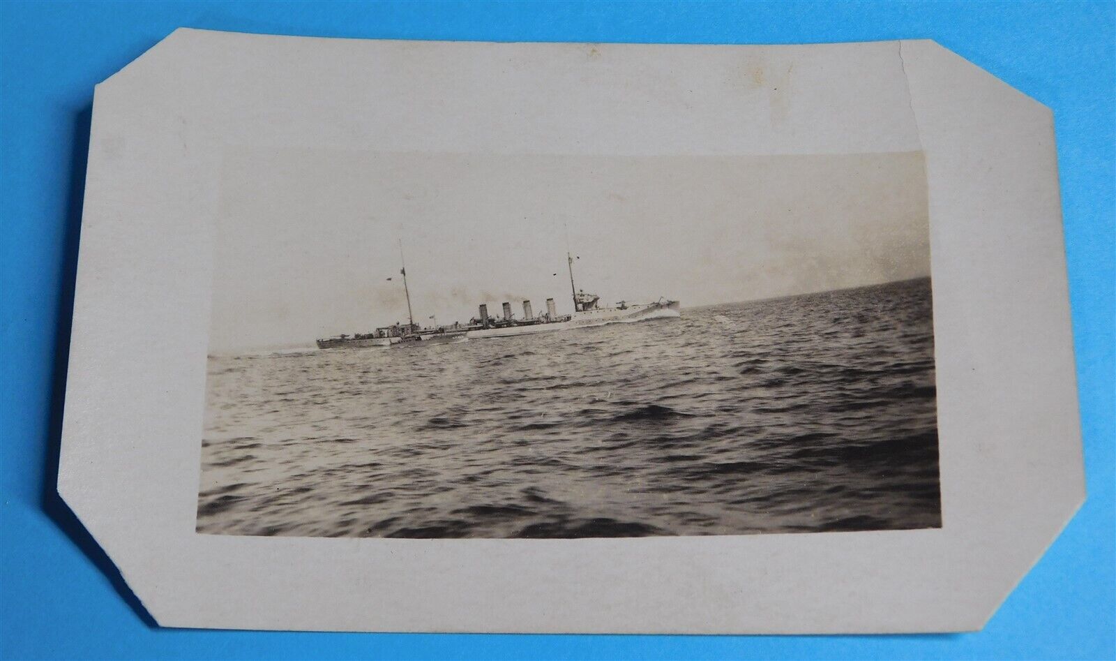 WW1 US Navy Ships & Submarines Real Photo Postcard Triangles 2Up2Down RPPC #6