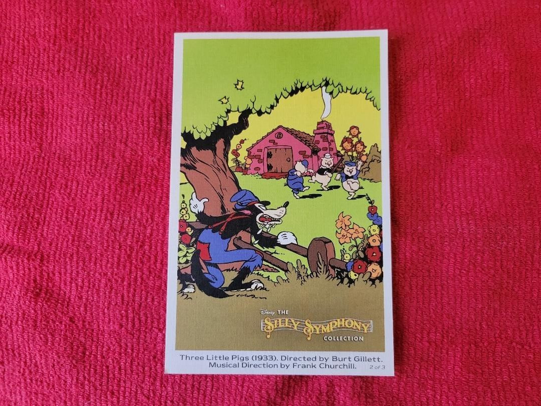 Disney SILLY SYMPHONY Post Card Signed by historian and author J.B. Kaufman